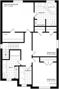 Englewood 3 Bed Upper Floor Plan b